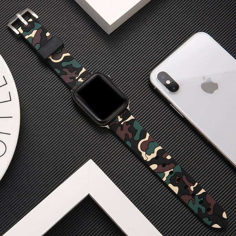 Camouflage Silicone  strap for Apple Watch - Premium Apple Watch Accessories from Dressmycell.com - Just $22.00! Shop now at Dressmycell.com Camouflage Silicone  strap for Apple Watch - Premium Apple Watch Accessories from Dressmycell.com - Just $22.00! Shop now at Dressmycell.com